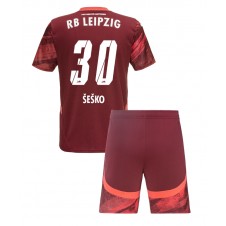 RB Leipzig Benjamin Sesko #30 Bortedraktsett Barn 2024-25 Kortermet (+ korte bukser)